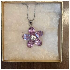 Gemstone Flower Necklace